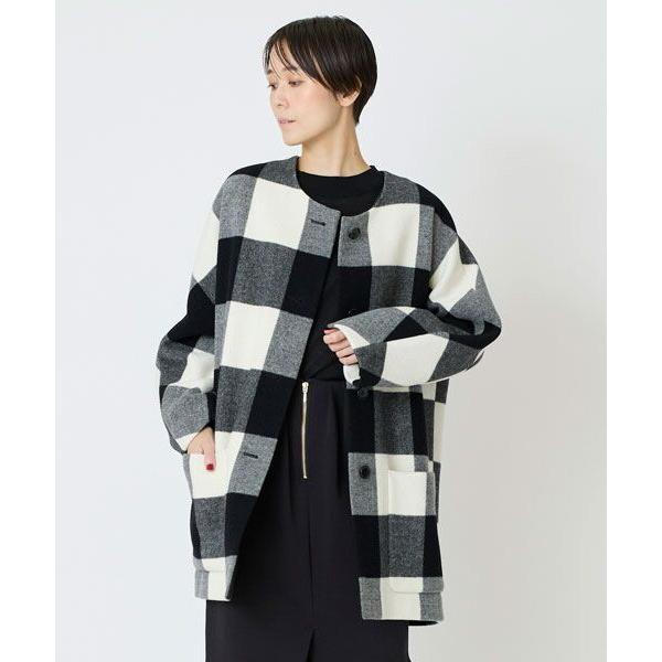 EPELER / イプリ バッファローチェックミドルコート