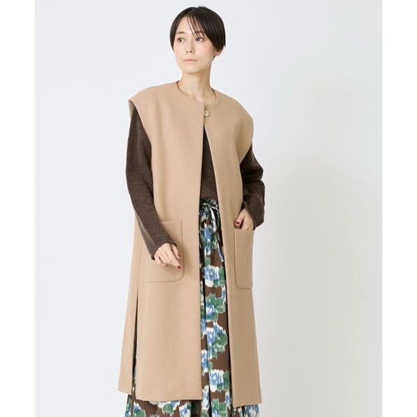 EPELER / イプリ カシミヤブレンドダブルクロスロングジレ
