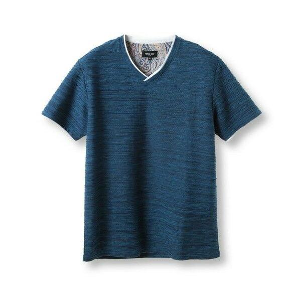 MEN'S BIGI / メンズビギ スラブタック天竺素材Tシャツ＜吸水速乾＞