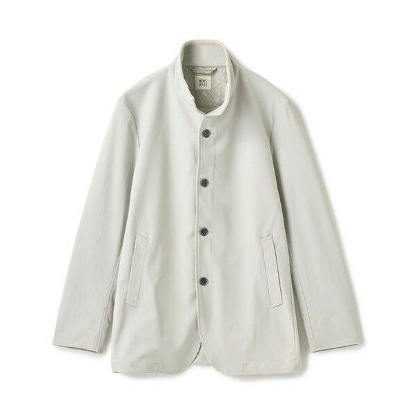 MEN'S BIGI / メンズビギ シャンブレー調ハイテンショントリコット スタンドカラーカーデブ...