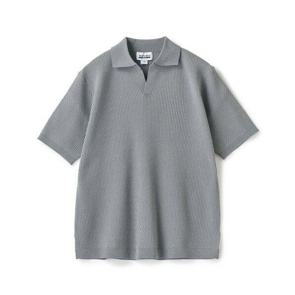 MEN'S BIGI / メンズビギ バンブーリンクス スキッパーニットポロ
