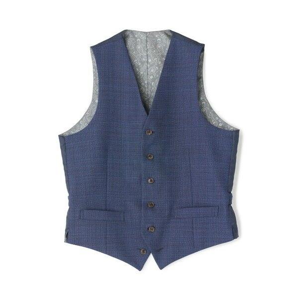 MEN'S BIGI / メンズビギ ミックスヤーン/ポップサック リバーシブルベスト