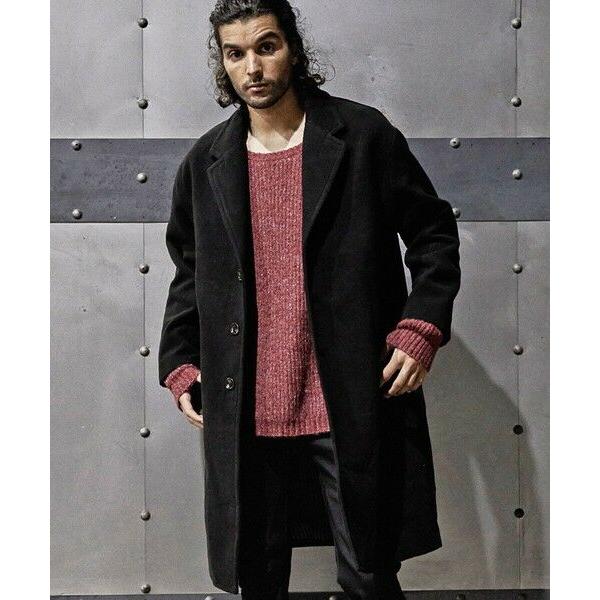 MEN'S BIGI / メンズビギ 中空糸メルトンチェスターコート