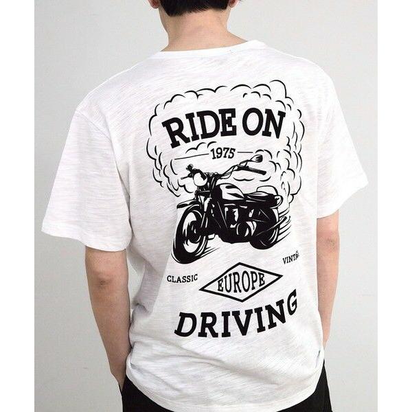 MEN'S BIGI / メンズビギ スラブフロッキーロゴプリントＴシャツ