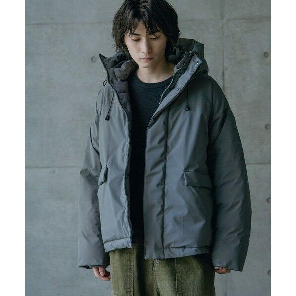 MEN'S BIGI / メンズビギ タスランポリエステル中綿フードブルゾン