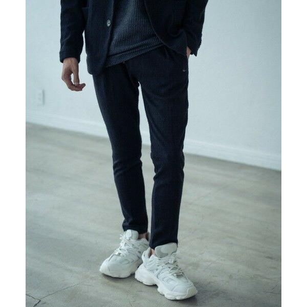 MEN'S BIGI / メンズビギ 1PIU1UGUARE3別注ブラックジャガードスラックス