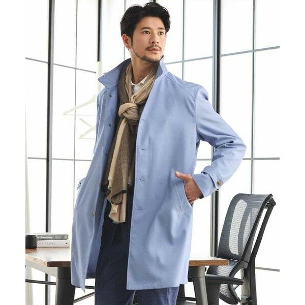 MEN'S BIGI / メンズビギ T/Rバーズアイストレッチスタンドカラーコート