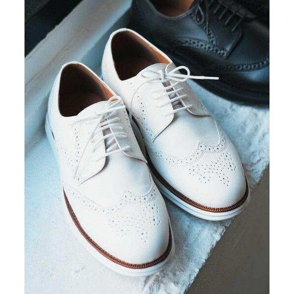 MEN'S BIGI / メンズビギ フェイクレザーウイングチップスニーカー