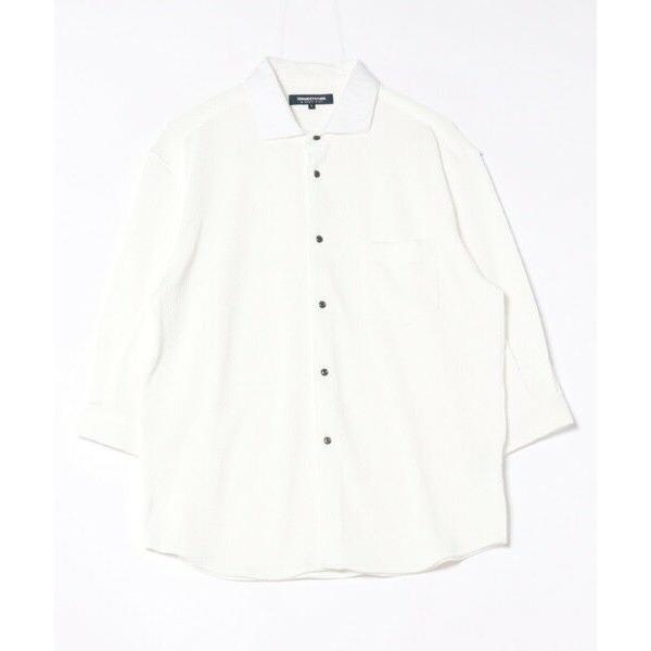 MEN'S BIGI / メンズビギ ミストフクレジャガード7分袖シャツ