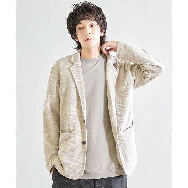 MEN'S BIGI / メンズビギ ニットライクジャガードジャケット