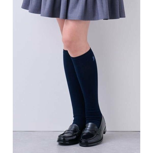 pom ponette junior / ポンポネット ジュニア 【卒服】ワンポイント刺しゅうハイソ...