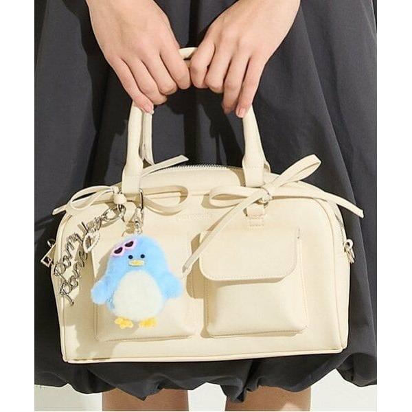 pom ponette junior / ポンポネット ジュニア ロゴチャーム付ｗポケットボストンバ...