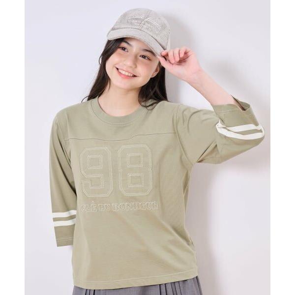 pom ponette junior / ポンポネット ジュニア 【接触冷感】７分袖ナンバリングTシ...