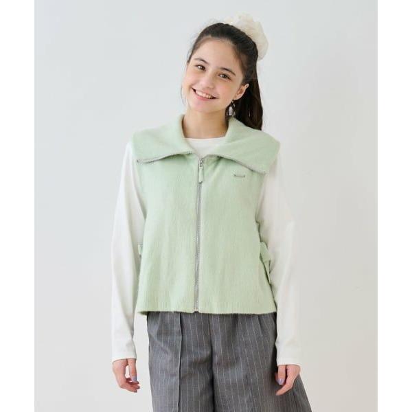 pom ponette junior / ポンポネット ジュニア 【130cmあり】ZIPニットベス...