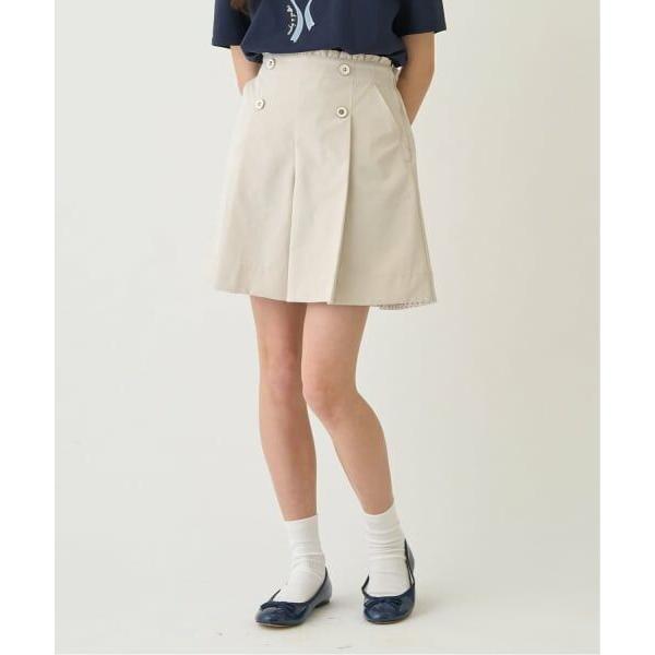 pom ponette junior / ポンポネット ジュニア ボタンタックキュロット