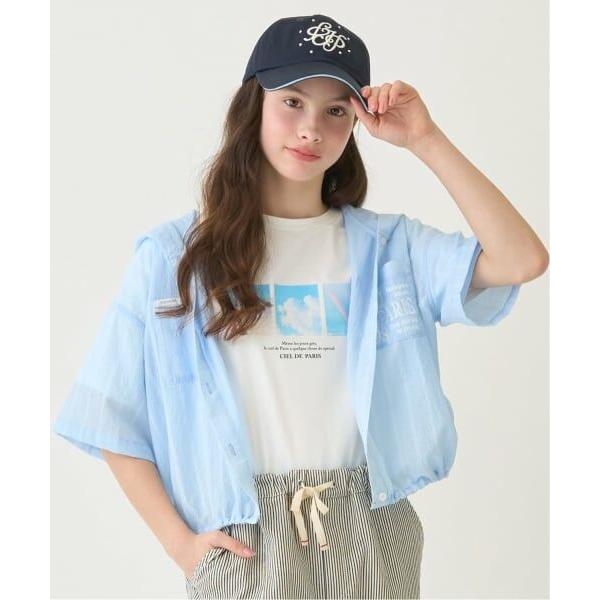 pom ponette junior / ポンポネット ジュニア 【130cmあり】シアーシャツパー...