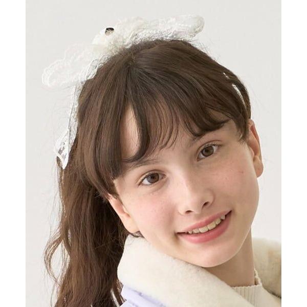 pom ponette junior / ポンポネット ジュニア レースリボンシュシュ