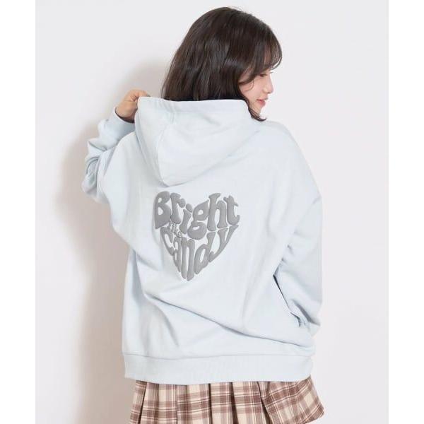 Lovetoxic / ラブトキシック 【秒かわトップス】【LTXC】ハート発泡パーカ