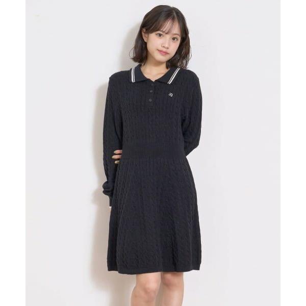 Lovetoxic / ラブトキシック スタイルアップポロニットワンピース