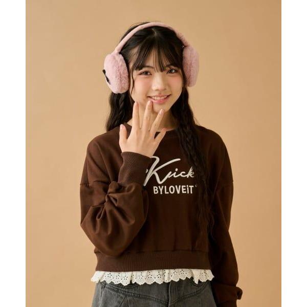 by LOVEiT / バイ ラビット 裾レースプルオーバー