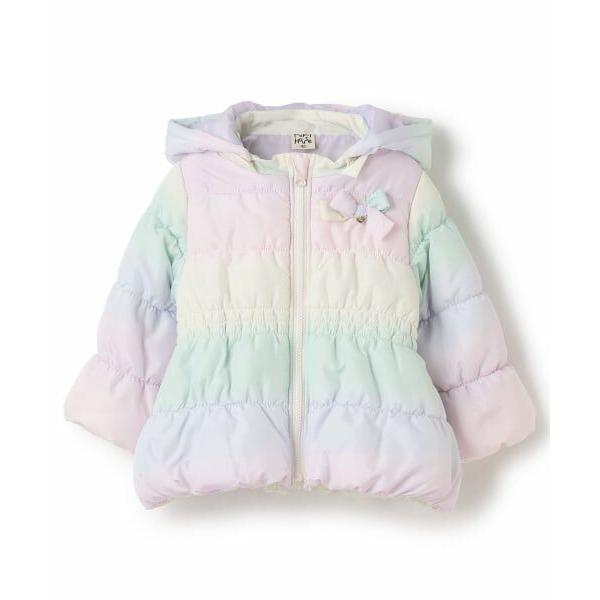 Pupil House / ピューピルハウス グラデーションリボン中綿ブルゾン