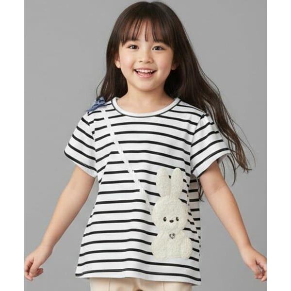 Pupil House / ピューピルハウス ウサギポシェットモチーフTシャツ