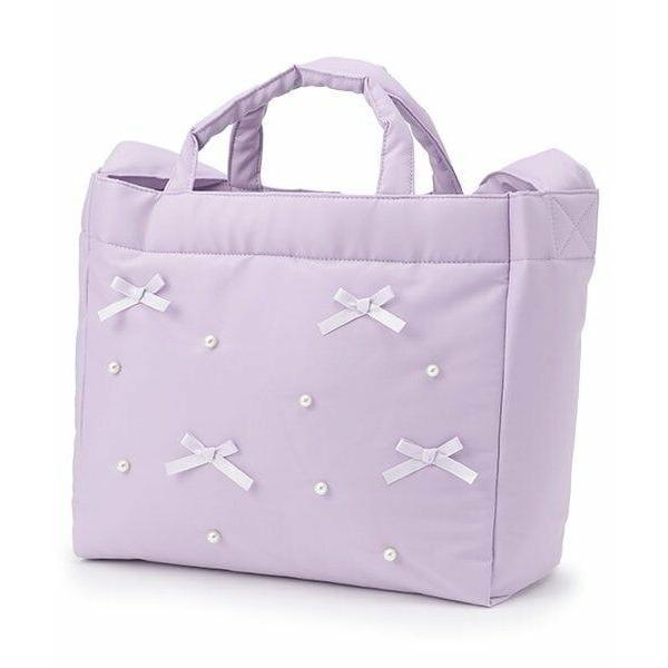 petit main LIEN / プティマイン リアン パールリボンマザートート