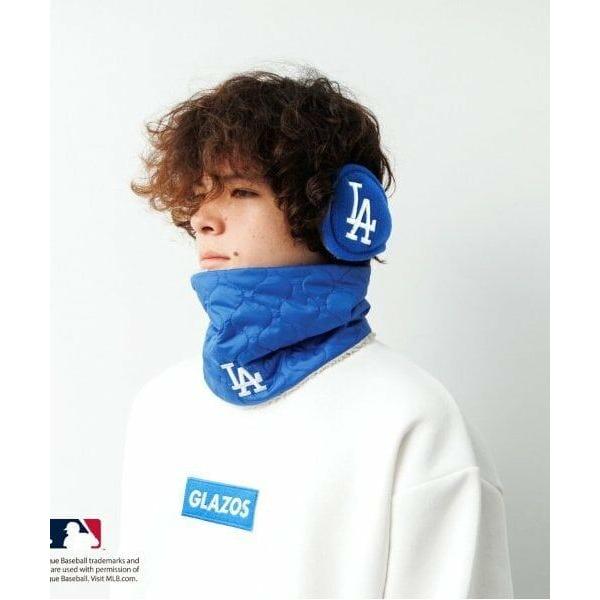 GLAZOS / グラソス 【大人向けサイズあり】【MLB】チームロゴキルティングネックウォーマー