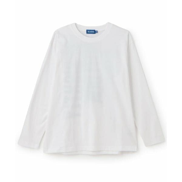 GLAZOS / グラソス 縦ロゴバックプリント長袖Tシャツ