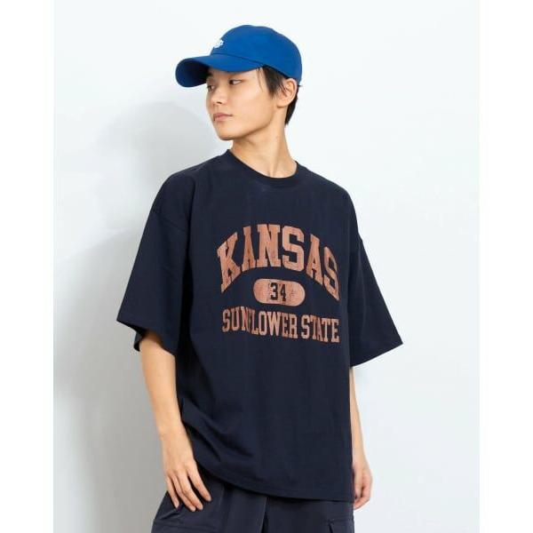 GLAZOS / グラソス 【プチプラ】カレッジロゴTシャツ