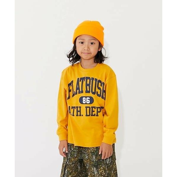 GLAZOS / グラソス 【SKIT0LY】【プチプラ】フロントカレッジロゴ長袖Tシャツ