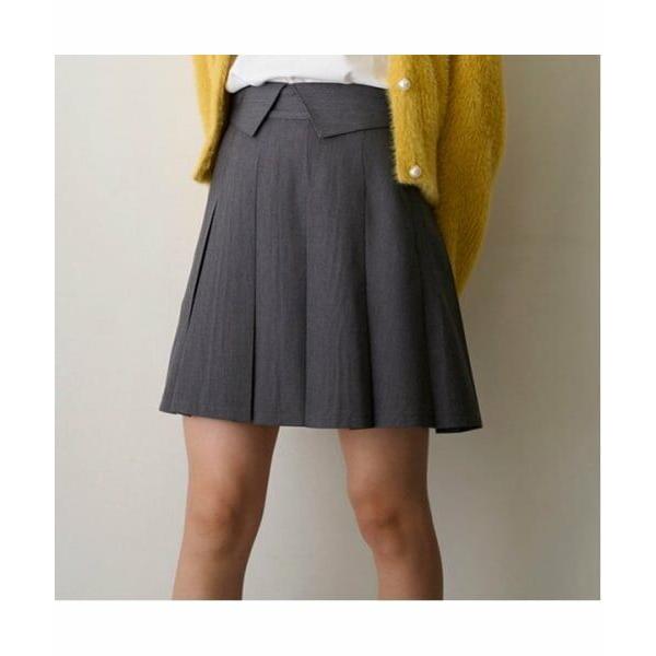 POM PONETTE AMI / ポンポネット アミ 【AMI】ウエスト折り返しプリーツスカパン