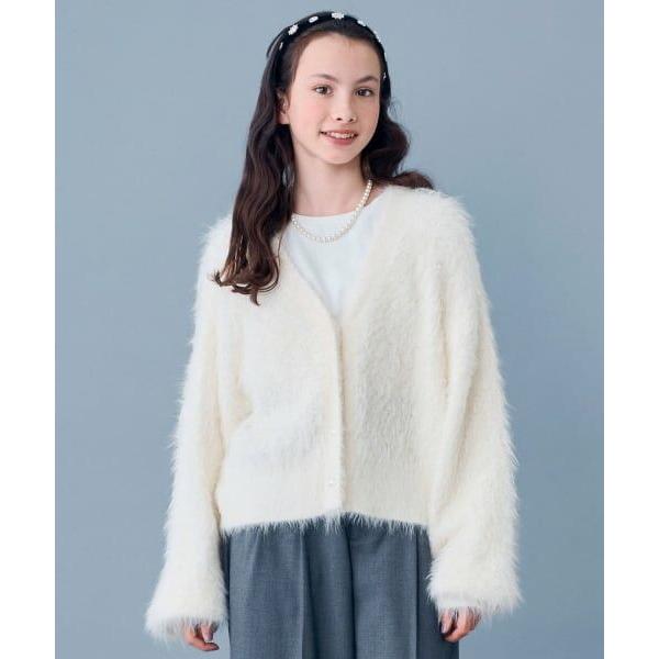 POM PONETTE AMI / ポンポネット アミ 【AMI】シャギーニットカーデ×ロンTセット