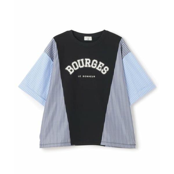 POM PONETTE AMI / ポンポネット アミ 【AMI】異素材切替ロゴTシャツ