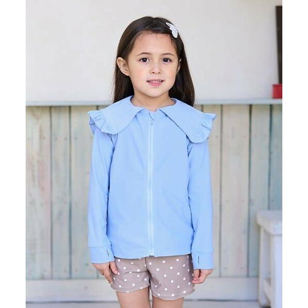 Lycee mine / リセマイン 【SWIM】【UV加工】セーラーフリル衿ラッシュガード