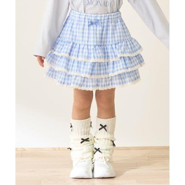 Lycee mine / リセマイン 【UV加工】ギンガムチェックティアードスカート(インパン付き)...