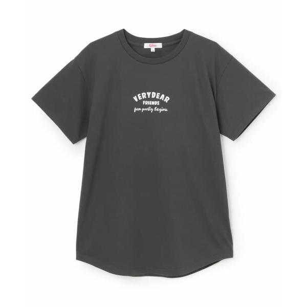 PINK-latte / ピンク ラテ 【デイリープライス】グラデくまちゃん半袖チュニックTシャツ