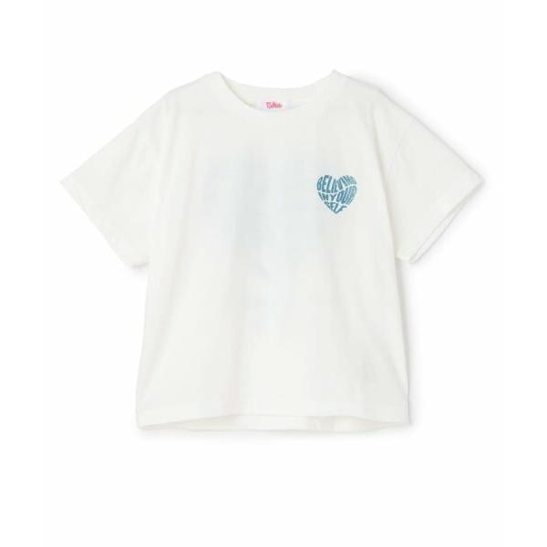 PINK-latte / ピンク ラテ 【デイリープライス】バックハートラメロゴ半袖Tシャツ