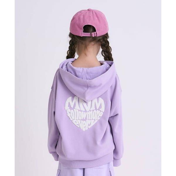 minimal / ミニマル 【裏起毛】【綿100】ナンバー＆ハートパーカー