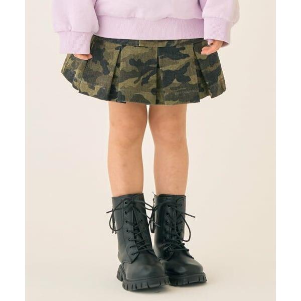 minimal / ミニマル 裾ボックスタックスカート/デニム