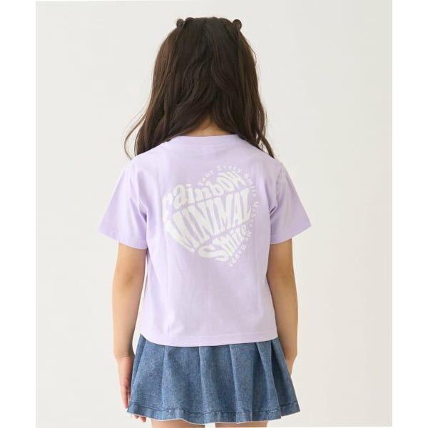minimal / ミニマル 【プチプラ】【綿100%】バックハート・ドーナツプリント半袖Tシャツ