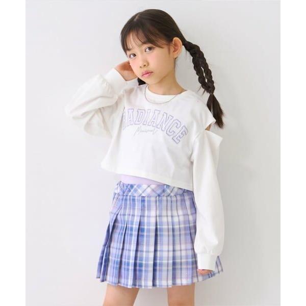 minimal / ミニマル 【インナーつき】クロップド肩開き長袖Tシャツセット