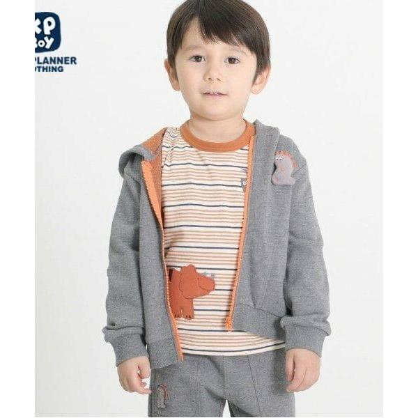 KP / ケーピー KPBOY 裏毛恐竜パーカー(80〜110)