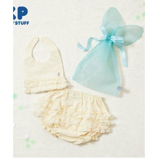 KP / ケーピー KP うさ耳ギフト袋付きスタイ＆ブルマセット