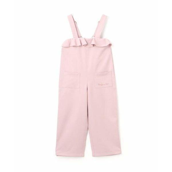 KP / ケーピー 【大好評につき再入荷】レーヨン混フリルつきサロペット