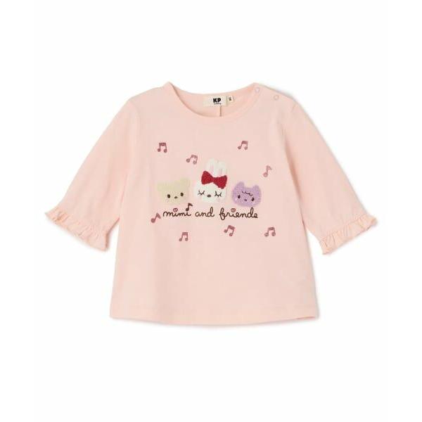 KP / ケーピー mimiちゃんとフレンズ 7分袖Tシャツ 【POMプロテクト加工】