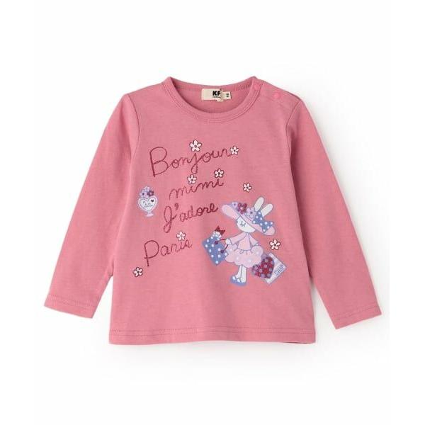 KP / ケーピー 【GOOD PRICE】mimiちゃんラメプリント長袖Ｔシャツ