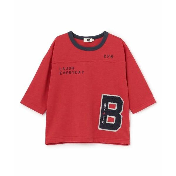 KP / ケーピー サガラワッペン 7分袖Tシャツ
