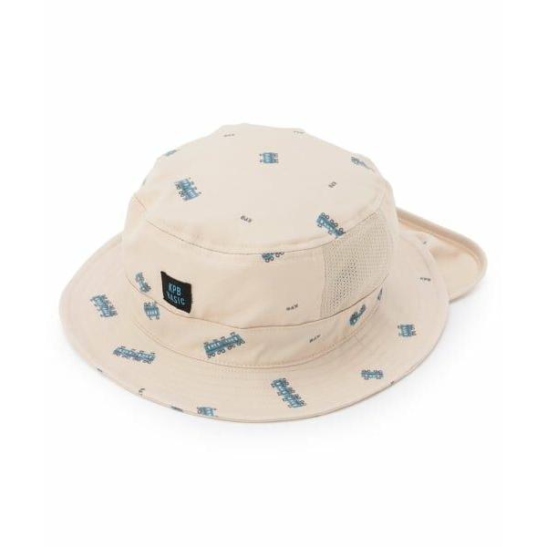 KP / ケーピー 電車総柄プリント 日除け付きハット