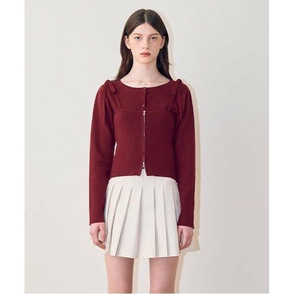 Mi-je / ミジェ 合皮プリーツスカート【韓国ファッション】